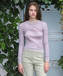 TWIST LAYERED LONG SLEEVE SET-UP (PURPLE)