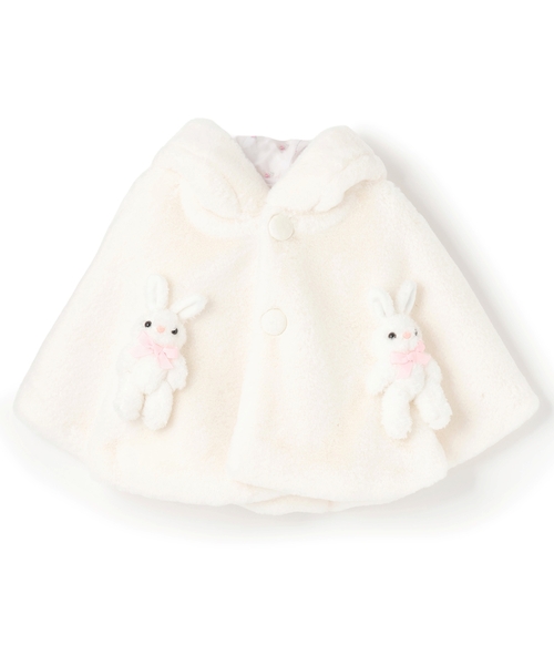 セール】うさぎ フェイクファーケープ（その他ベビーウェア）｜mezzo