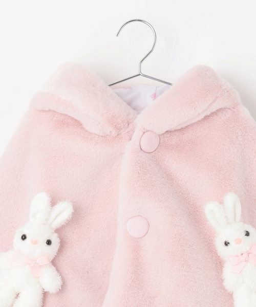 セール】うさぎ フェイクファーケープ（その他ベビーウェア）｜mezzo