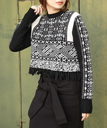 SLY | GEOMETRIC PATTERN MG TOPS(ニット/セーター)