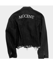 MUCENT（ムセント）の「クロップデミジブラックデニムジャケット（デニムジャケット）」