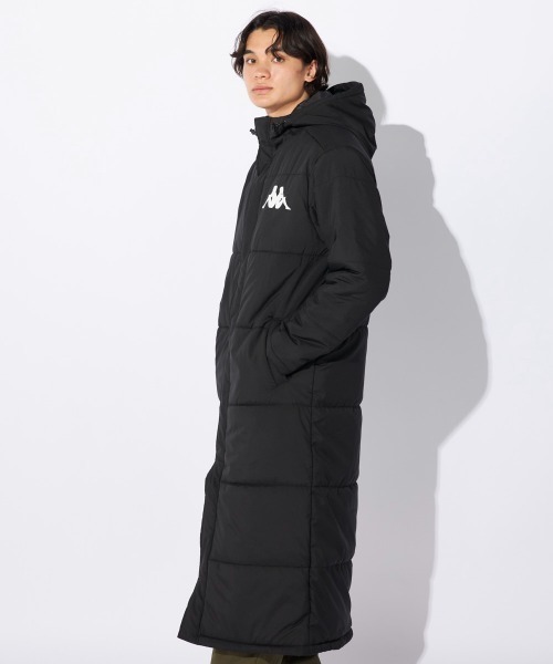 Kappa（カッパ）の「【Kappa/カッパ】ロング丈ベンチコート　スポーツ　散歩　アウトドア　ゴルフ（ダウンジャケット/コート・メンズ・ネイビー/ブラック・MEDIUM/LARGE/X-LARGE）」の8枚目の写真