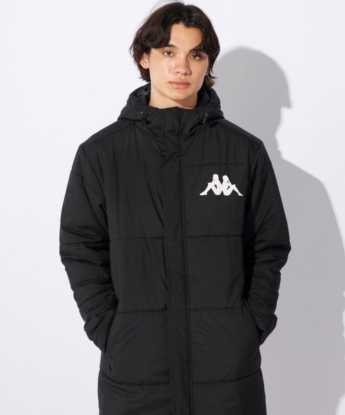 Kappa（カッパ）の「【Kappa/カッパ】ロング丈ベンチコート　スポーツ　散歩　アウトドア　ゴルフ（ダウンジャケット/コート・メンズ・ネイビー/ブラック・MEDIUM/LARGE/X-LARGE）」の10枚目の写真