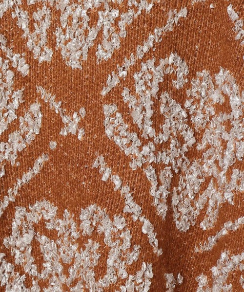 LEPSIM（レプシィム）の「3.5ゲージペルシャ柄プルオーバー　603981（ニット/セーター・レディース・グレー/ブラウン・FREE）」の17枚目の写真