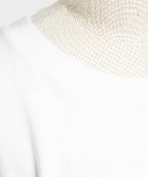 gomme（ゴム）の「サイド２タックＴ（Tシャツ/カットソー・レディース・チャコールグレー/ブラック/ホワイト・MEDIUM）」の15枚目の写真