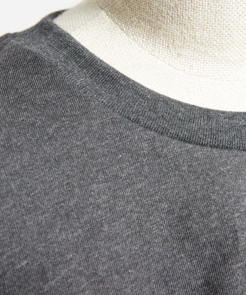 gomme（ゴム）の「サイド２タックＴ（Tシャツ/カットソー・レディース・チャコールグレー/ブラック/ホワイト・MEDIUM）」の22枚目の写真