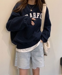 【URGE:】カレッジロゴ 刺繍 スウェット トップス