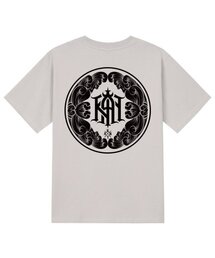 KAN6312（カン6312）の「KTC0118 フラワーキャン 半袖Tシャツ - ベージュ（Tシャツ/カットソー）」