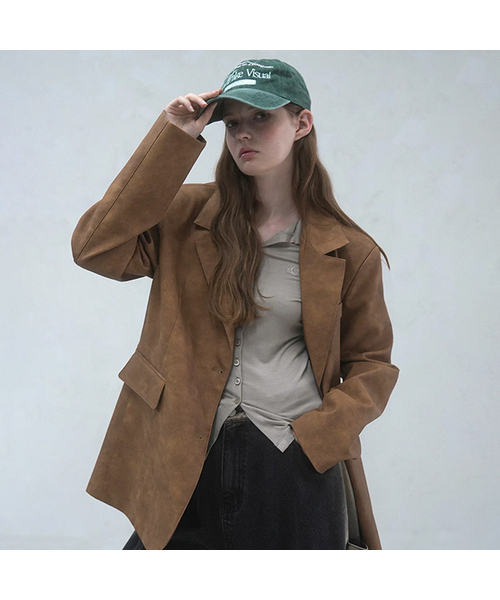 Vivacious(ビバシャス)の「Beau Art Leather Jacket CAMEL(ライダースジャケット・レディース・キャメル・FREE)」の1枚目の写真
