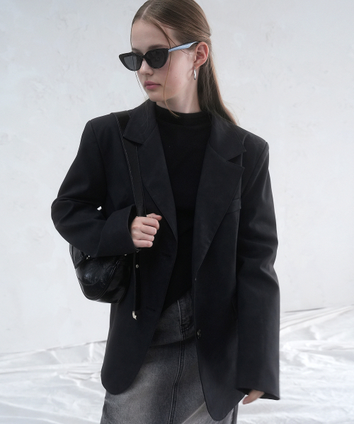 Vivacious(ビバシャス)の「Beau Art Leather Jacket CAMEL(ライダースジャケット・レディース・キャメル・FREE)」の2枚目の写真