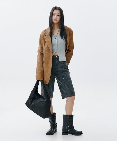 Vivacious(ビバシャス)の「Beau Art Leather Jacket CAMEL(ライダースジャケット・レディース・キャメル・FREE)」の9枚目の写真