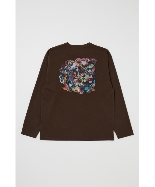 PROJECT U（プロジェクトユー）の「PU ARTWORKS ロングスリーブTシャツ（Tシャツ/カットソー・レディース・ブラック/ブラウン・FREE）」の2枚目の写真