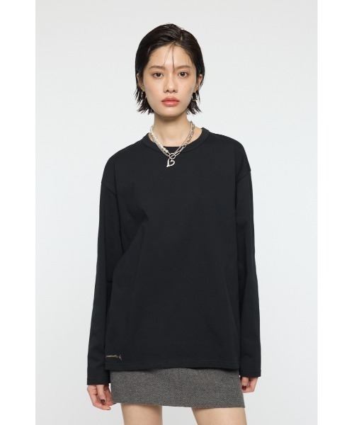 PROJECT U（プロジェクトユー）の「PU ARTWORKS ロングスリーブTシャツ（Tシャツ/カットソー・レディース・ブラック/ブラウン・FREE）」の11枚目の写真