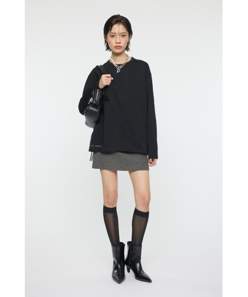 PROJECT U（プロジェクトユー）の「PU ARTWORKS ロングスリーブTシャツ（Tシャツ/カットソー・レディース・ブラック/ブラウン・FREE）」の12枚目の写真