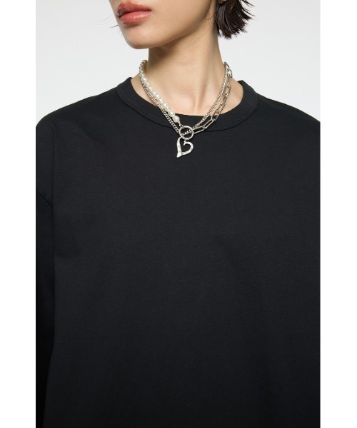 PROJECT U（プロジェクトユー）の「PU ARTWORKS ロングスリーブTシャツ（Tシャツ/カットソー・レディース・ブラック/ブラウン・FREE）」の3枚目の写真