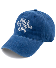 WICK（ウィック）の「Gothic Executive club stone washed cap-blue（キャップ）」