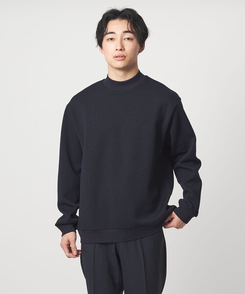 green label relaxing（グリーンレーベルリラクシング）の「メランジ ダンボール モックネック カットソー（Tシャツ/カットソー・メンズ・ライトグレー/ダークグレー/ネイビー・M/L/S/XL）」の3枚目の写真