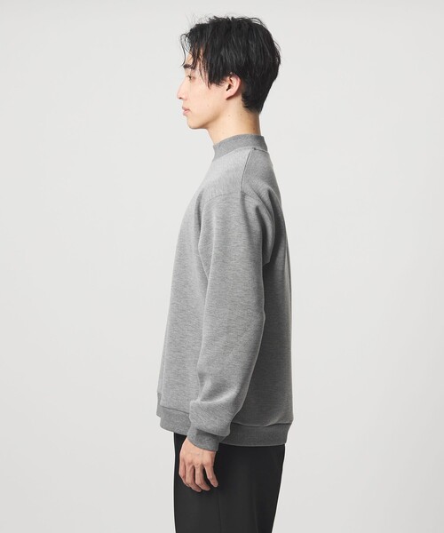 green label relaxing（グリーンレーベルリラクシング）の「メランジ ダンボール モックネック カットソー（Tシャツ/カットソー・メンズ・ライトグレー/ダークグレー/ネイビー・M/L/S/XL）」の9枚目の写真