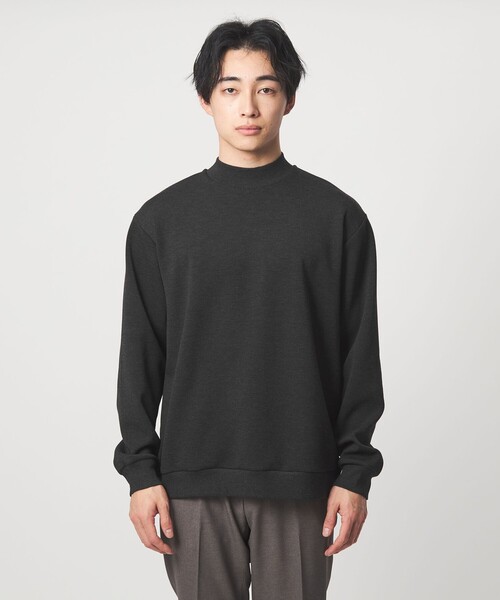 green label relaxing（グリーンレーベルリラクシング）の「メランジ ダンボール モックネック カットソー（Tシャツ/カットソー・メンズ・ライトグレー/ダークグレー/ネイビー・M/L/S/XL）」の11枚目の写真