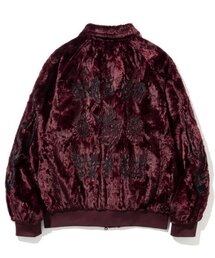 NOT4NERD（ノットフォーナード）の「Hanya Fur Blouson Jacket - Wine（MA-1・メンズ）」