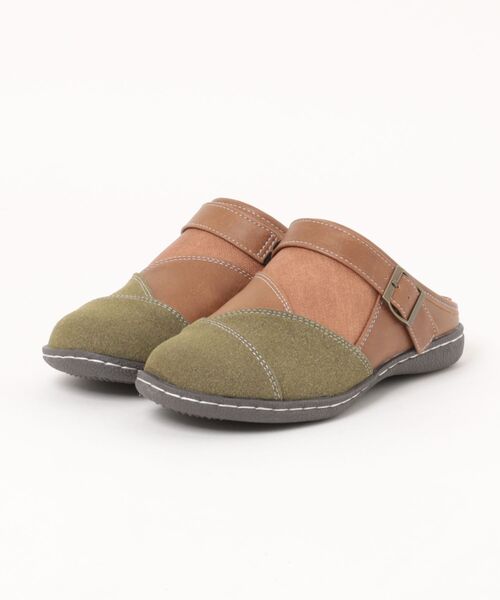 セール】【MICHIKO LONDON】2WAYコンビ素材サボサンダル M3554
