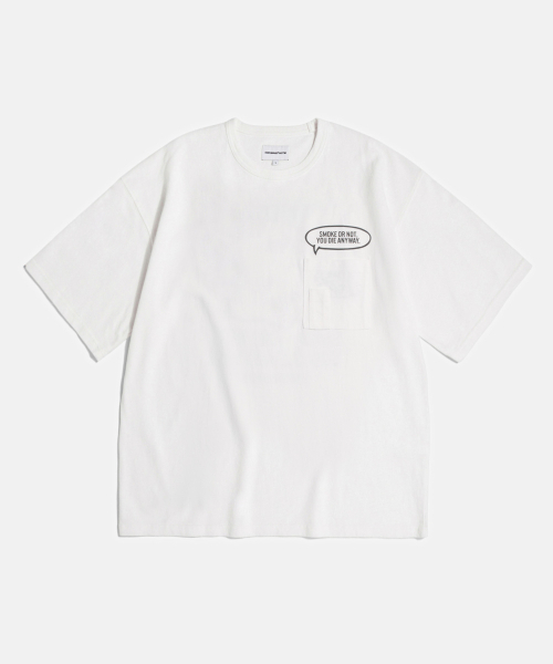 ESPIONAGE(エスピオナジ)の「Smoking Rat(Anyway) Heavyweight Tee Off White(Tシャツ/カットソー・レディース・その他・MEDIUM/LARGE/X-LARGE)」の2枚目の写真
