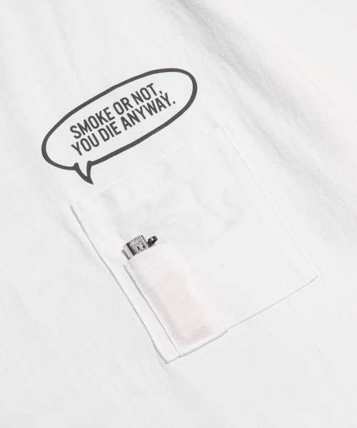 ESPIONAGE(エスピオナジ)の「Smoking Rat(Anyway) Heavyweight Tee Off White(Tシャツ/カットソー・レディース・その他・MEDIUM/LARGE/X-LARGE)」の5枚目の写真