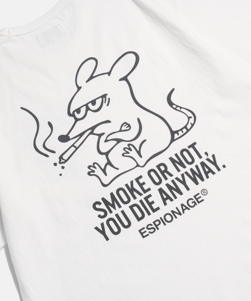 ESPIONAGE(エスピオナジ)の「Smoking Rat(Anyway) Heavyweight Tee Off White(Tシャツ/カットソー・レディース・その他・MEDIUM/LARGE/X-LARGE)」の7枚目の写真