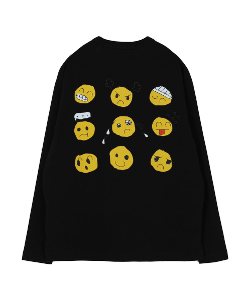 OURPOCKETS(アワーポケッツ)の「トムソンビレッジ マイフェイス ラウンドTシャツ (ブラック)(Tシャツ/カットソー・レディース・ブラック・MEDIUM/X-LARGE)」の2枚目の写真