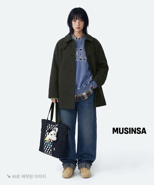 URBANSTOFF（アーバンストッフ）の「アンカバー チェック デニムパンツ (ダークブルー)（デニムパンツ・レディース・その他・MEDIUM/LARGE）」の5枚目の写真