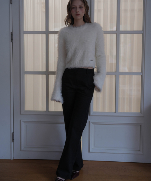 DEHEVE（デヘヴェ）の「Hairy Flare Sleeve Knit [Ivory]（ニット/セーター・レディース・アイボリー・FREE）」の10枚目の写真