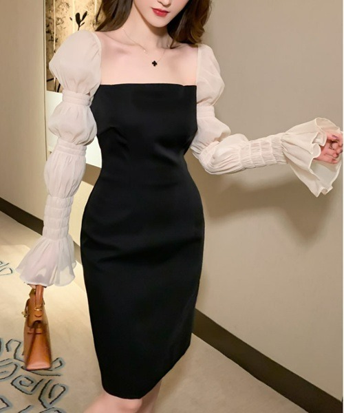 Ritomo De Ricco(リトモ・デ・リコ)の「キャンディスリーブベルベットドレス(ドレス・レディース・ブラック・MEDIUM/LARGE)」の4枚目の写真
