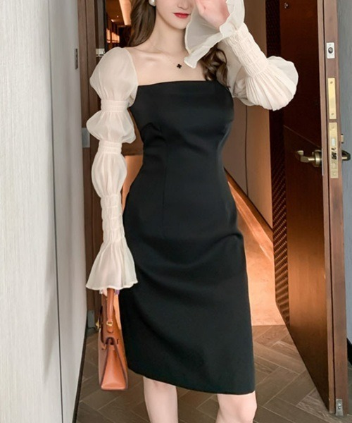 Ritomo De Ricco(リトモ・デ・リコ)の「キャンディスリーブベルベットドレス(ドレス・レディース・ブラック・MEDIUM/LARGE)」の5枚目の写真