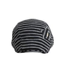 HETIT（ヘティ）の「Y2Kストライプハンティングキャップ（ブラック）（ハンチング/ベレー帽）」