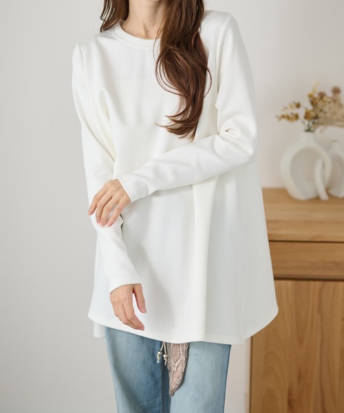 DAYRA(デイラ)の「オーバーサイズ フレア シルエット 長袖 プルオーバー(Tシャツ/カットソー・レディース・ホワイト/ライトグレー/ブラック/ネイビー・S/FREE)」の19枚目の写真
