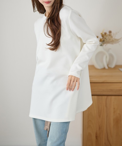 DAYRA(デイラ)の「オーバーサイズ フレア シルエット 長袖 プルオーバー(Tシャツ/カットソー・レディース・ホワイト/ライトグレー/ブラック/ネイビー・S/FREE)」の20枚目の写真