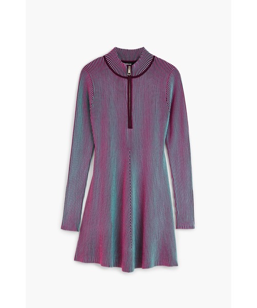 Desigual(デシグアル)の「グラデーション リブニット ワンピース(ワンピース・レディース・レッド・XS/S/M/L/XL)」の1枚目の写真