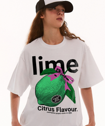 MATCHGLOBE（マッチグローブ）の「シトラスライムオーバーサイズTシャツ（ホワイト）（Tシャツ/カットソー）」