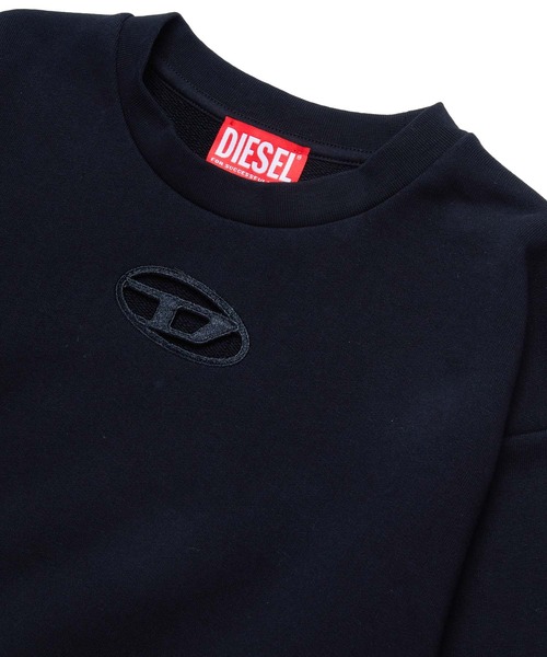 DIESEL KIDS(ディーゼルキッズ)の「DIESEL(ディーゼル)Kids & Junior ワンポイントブランドロゴスウェットプルオーバー(スウェット・キッズ・ブラック/ホワイト/イエロー/コーラル/ピンク・4Y/10Y/12Y/16Y/14Y/6Y/8Y)」の7枚目の写真