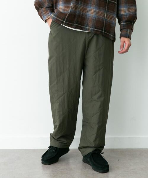 URBAN RESEARCH Sonny Label（アーバンリサーチサニーレーベル）の「キルティング中綿イージーパンツ（その他パンツ・メンズ・カーキ/ブラック・LARGE/MEDIUM）」の2枚目の写真