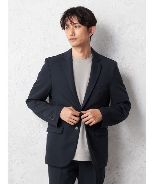 HARUYAMA(ハルヤマ)の「【オフィスカジュアル】AIR SUIT 洗える スーツ セットアップ 防シワ ストレッチ|オールシーズン対応・上下セット(スーツセット・メンズ・ネイビー/チャコールグレー/ブラック・S/M/L/LL)」の6枚目の写真