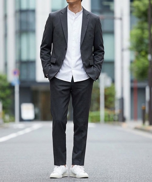 HARUYAMA(ハルヤマ)の「【オフィスカジュアル】AIR SUIT 洗える スーツ セットアップ 防シワ ストレッチ|オールシーズン対応・上下セット(スーツセット・メンズ・ネイビー/チャコールグレー/ブラック・S/M/L/LL)」の7枚目の写真