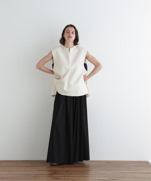 LE PHIL（ルフィル）の「マトラッセトリプルクロスジレ（シャツ/ブラウス・レディース・ネイビー/ホワイト系その他/ブラック・F）」の9枚目の写真