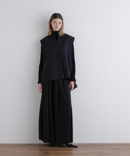 LE PHIL（ルフィル）の「マトラッセトリプルクロスジレ（シャツ/ブラウス・レディース・ネイビー/ホワイト系その他/ブラック・F）」の12枚目の写真