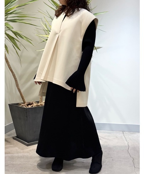 LE PHIL（ルフィル）の「マトラッセトリプルクロスジレ（シャツ/ブラウス・レディース・ネイビー/ホワイト系その他/ブラック・F）」の14枚目の写真