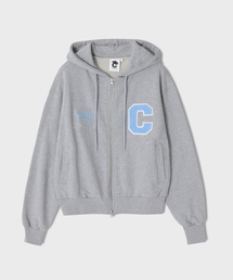CONCEPTCOLLEGE（コンセプトカレッジ）の「Cパッチジッパーフードジップアップ_グレー [男女共用]（パーカー）」