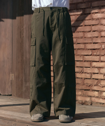 MUDSALT（マッドソルト）の「8Pバンディングワイドカーゴパンツオリーブ（スウェットパンツ）」