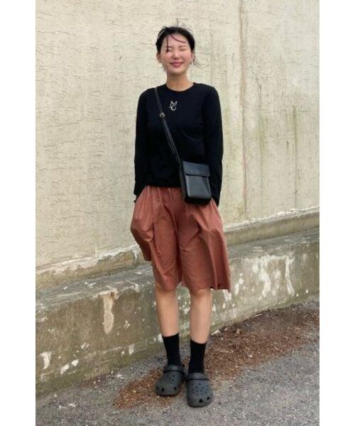 MOIREMOA(モアレモア)の「MO basic tee-Black(Tシャツ/カットソー・レディース・ブラック・FREE)」の11枚目の写真