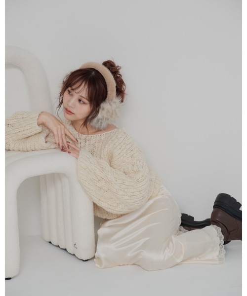 jumelle（ジュメロ）の「チャンキースラブニット（ニット/セーター・レディース・アイボリー・MEDIUM）」の4枚目の写真