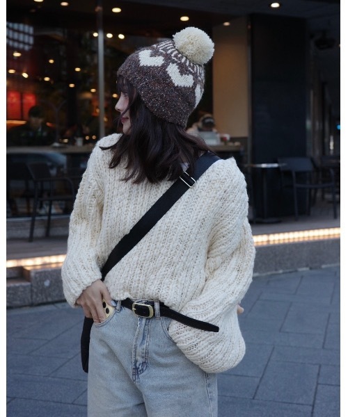 jumelle（ジュメロ）の「チャンキースラブニット（ニット/セーター・レディース・アイボリー・MEDIUM）」の5枚目の写真